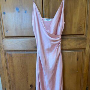 Pink Silk Formal Dress